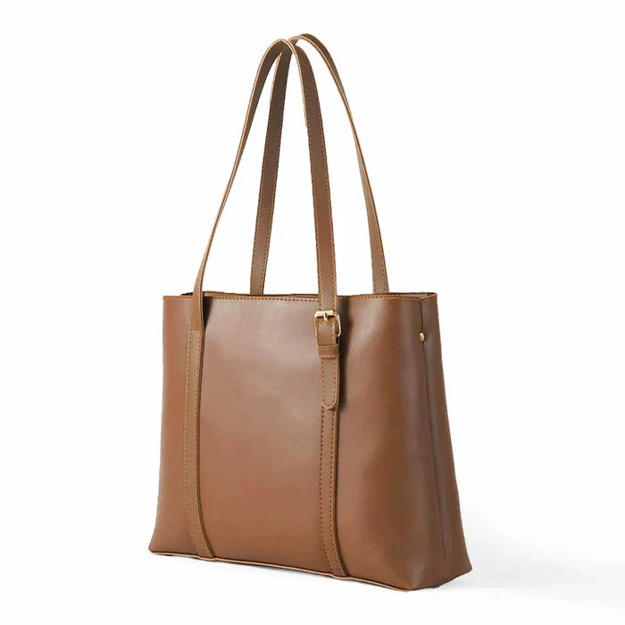 3 in 1 Envy Tote Bag For Women-Mustrad Brown