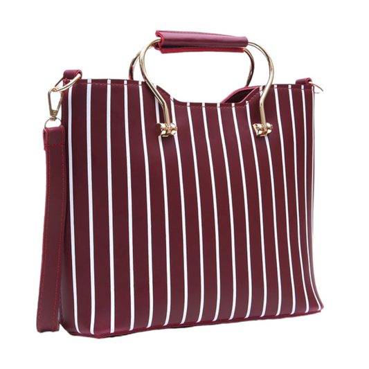 Printed Shoulder Bag Color-Maroon