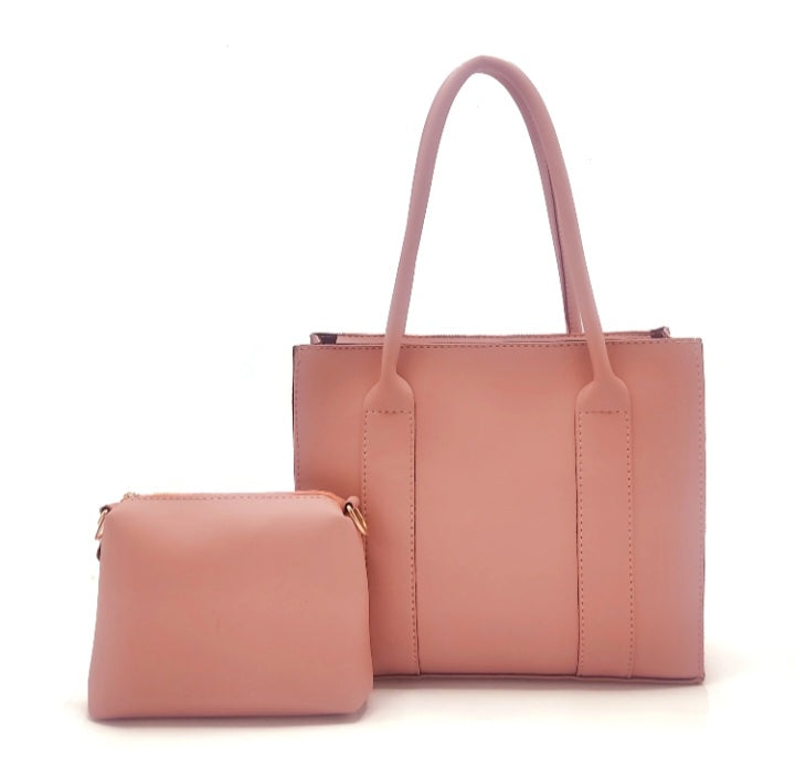 2 in 1 Piece Classy Stylish Shoulder Bag For women-Pink