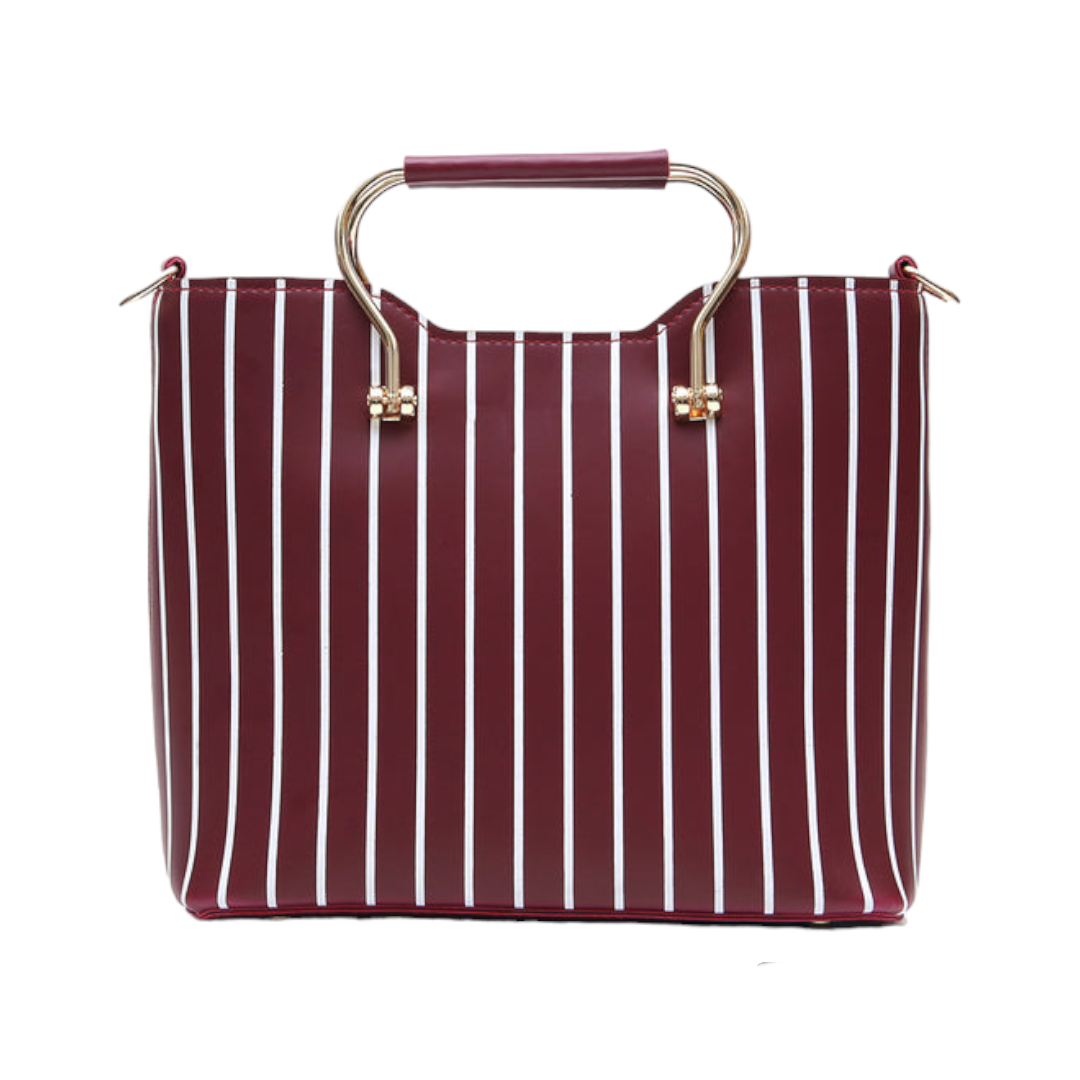 Printed Shoulder Bag Color-Maroon