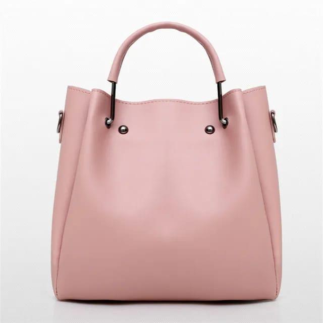 3 in 1 Piece Vintage Trendy HandBag For Women- Pink