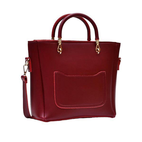 Elegant Shoulder Bag Color-Maroon