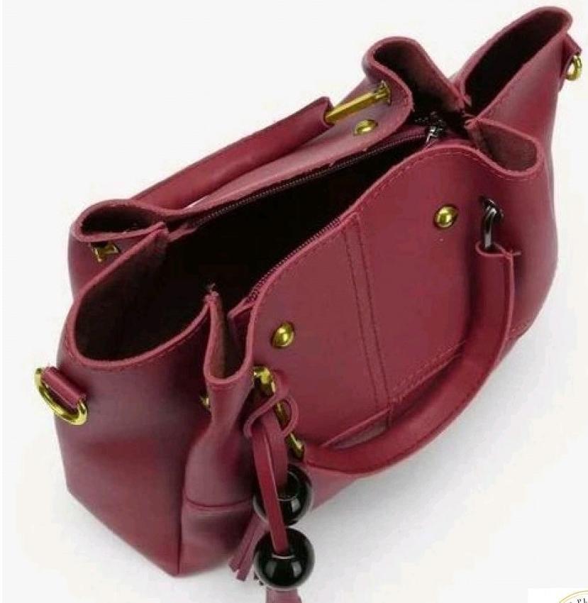 3 in 1 Piece Vintage Trendy HandBag For Women- Maroon